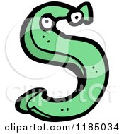 Cartoon Of The Letter S With Eyes Royalty Free Vector Illustration