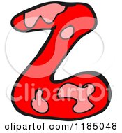 Cartoon Of The Letter Z Royalty Free Vector Illustration by lineartestpilot
