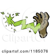 Poster, Art Print Of Hand With A Lightning Bolt