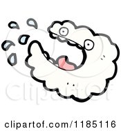 Cartoon Of A Cloud Crying Royalty Free Vector Illustration