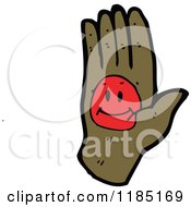 Poster, Art Print Of Hand With A Smiley Face