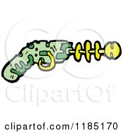 Cartoon Of A Ray Gun Royalty Free Vector Illustration by lineartestpilot