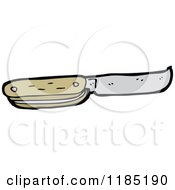 Cartoon Of A Pocketknife Royalty Free Vector Illustration by lineartestpilot