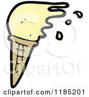 Cartoon Of A Ice Cream Cone Royalty Free Vector Illustration