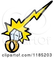 Cartoon Of A Diamond Ring Royalty Free Vector Illustration by lineartestpilot