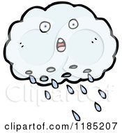 Cartoon Of A Rain Cloud Royalty Free Vector Illustration