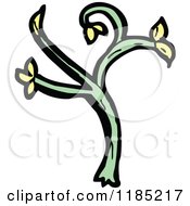 Cartoon Of A Plant Royalty Free Vector Illustration