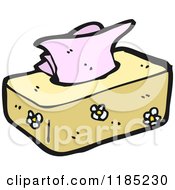 Cartoon Of A Tissue Box Royalty Free Vector Illustration