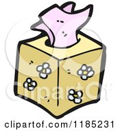 Cartoon Of A Tissue Box Royalty Free Vector Illustration