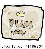 Poster, Art Print Of Rum Bottle Label