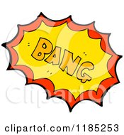 Cartoon Of The Word Bang Royalty Free Vector Illustration by lineartestpilot