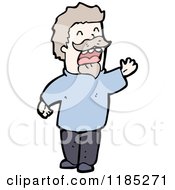 Cartoon Of A Man Giving A Speech Royalty Free Vector Illustration by lineartestpilot
