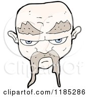 Poster, Art Print Of Bald Man With A Mustache