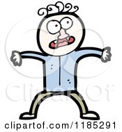 Cartoon Of A Silly Man Royalty Free Vector Illustration