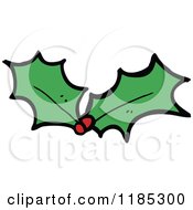 Poster, Art Print Of Christmas Holly Leaves And Berries