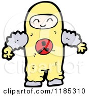 Poster, Art Print Of Man In A Contamination Suit