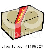 Cartoon Of A Shipping Package Royalty Free Vector Illustration by lineartestpilot