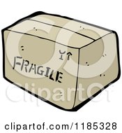 Cartoon Of A Shipping Package Royalty Free Vector Illustration