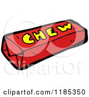 Cartoon Of A Pack Of Chewing Gum Royalty Free Vector Illustration by lineartestpilot