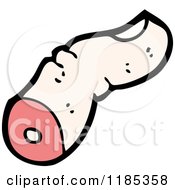 Cartoon Of A Dismembered Finger Royalty Free Vector Illustration