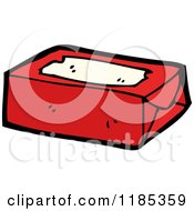 Cartoon Of A Pack Of Chewing Gum Royalty Free Vector Illustration