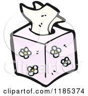 Cartoon Of A Box Of Kleenex Royalty Free Vector Illustration