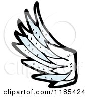 Cartoon Of A Bird Wing Royalty Free Vector Illustration by lineartestpilot