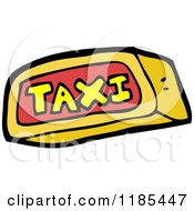 Cartoon Of The Word Taxi Royalty Free Vector Illustration