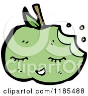 Poster, Art Print Of Half Eaten Green Apple