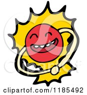 Cartoon Of A Subatomic Particle Royalty Free Vector Illustration by lineartestpilot