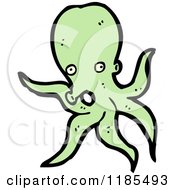 Cartoon Of An Octopus Royalty Free Vector Illustration