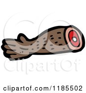 Cartoon Of A Severed Arm Royalty Free Vector Illustration by lineartestpilot
