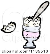 Cartoon Of Cooked An Egg In An Egg Cup Royalty Free Vector Illustration