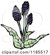Clipart Of A Wildflower Royalty Free Vector Illustration by lineartestpilot