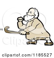 Poster, Art Print Of Elderly Man With A Cane