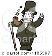 Poster, Art Print Of Man With A Cane Smoking A Pipe