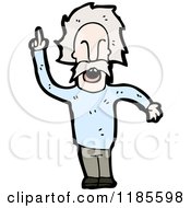 Cartoon Of A Man Speaking Royalty Free Vector Illustration by lineartestpilot