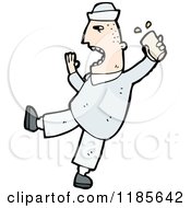 Cartoon Of A Sailor Drinking Royalty Free Vector Illustration by lineartestpilot