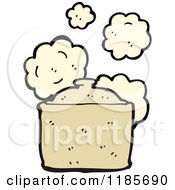 Cartoon Of A Steaming Pot Royalty Free Vector Illustration by lineartestpilot