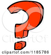 Cartoon Of A Question Mark Royalty Free Vector Illustration by lineartestpilot