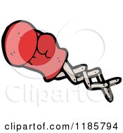 Cartoon Of A Boxing Glove Royalty Free Vector Illustration
