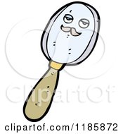 Cartoon Of A Magnifying Glass Royalty Free Vector Illustration by lineartestpilot