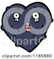 Cartoon Of Valentine Heart With An Allergic Reaction Royalty Free Vector Illustration