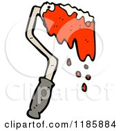 Cartoon Of A Paint Roller Royalty Free Vector Illustration