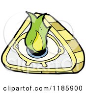 Cartoon Of A Mystic All Seeing Eye Royalty Free Vector Illustration