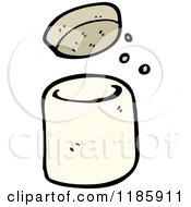 Cartoon Of A Bottle With A Cork Lid Royalty Free Vector Illustration