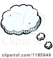 Cartoon Of A Thought Bubble Royalty Free Vector Illustration by lineartestpilot