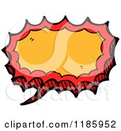 Cartoon Of A Speech Bubble Royalty Free Vector Illustration by lineartestpilot