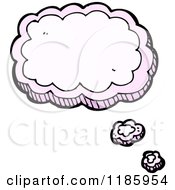 Cartoon Of A Thought Bubble Royalty Free Vector Illustration by lineartestpilot