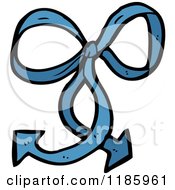 Poster, Art Print Of Blue Ribbon Tied Into A Bow